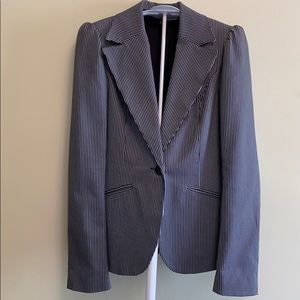 H&M Divided navy/white striped blazer